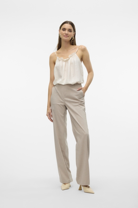 Vero Moda beige dames broek | Model
