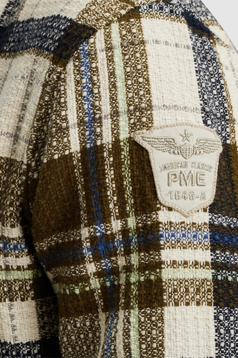 PME legend groene heren overhemd | Close up