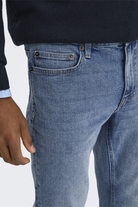 Only & Sons blauwe heren jeans | Close up