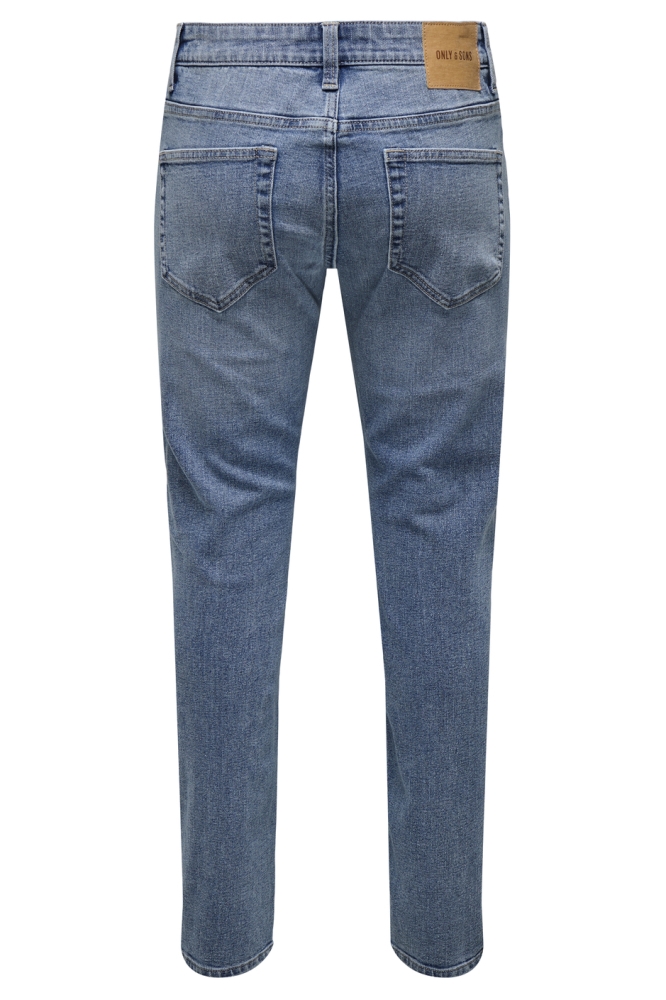 Only & Sons blauwe heren jeans | Achteraanzicht