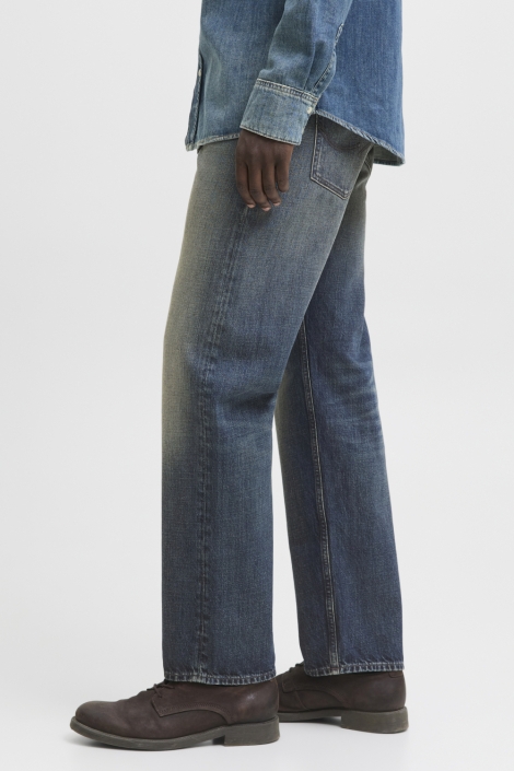 Jack & Jones blauwe heren jeans | Model zijaanzicht