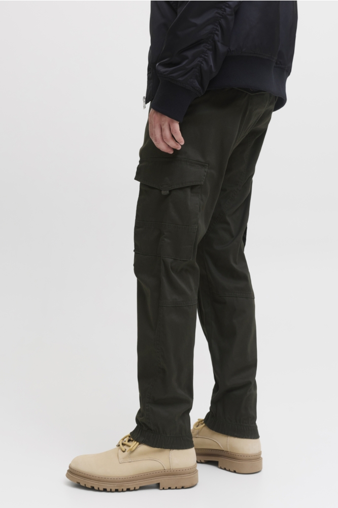 Jack & Jones groene heren broek | Close up