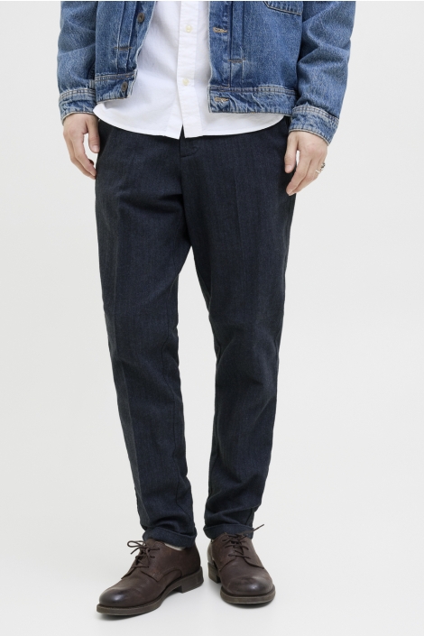 Jack & Jones blauwe heren broek | Model vooraanzicht