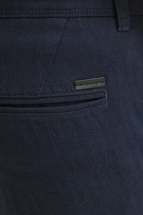 Jack & Jones blauwe heren broek | Close up