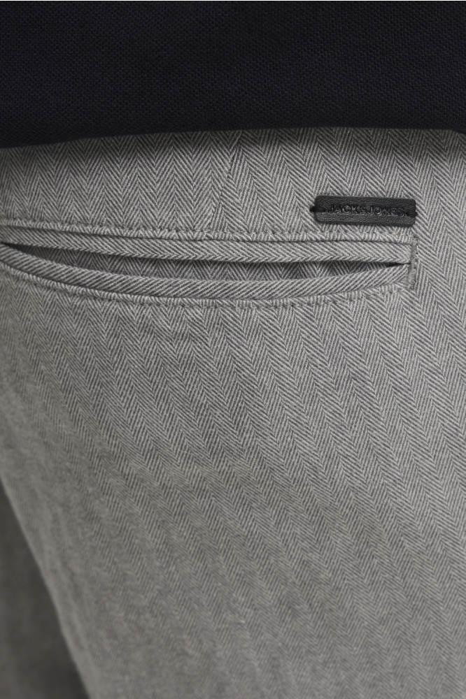 Jack & Jones grijze heren broek | Close up