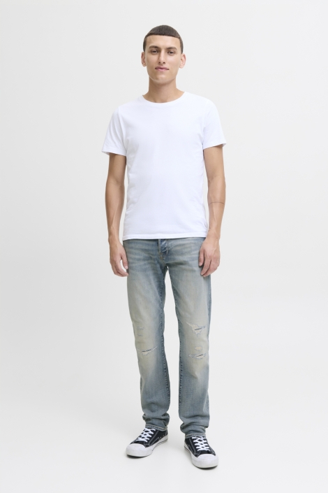 Jack & Jones blauwe heren jeans | Model vooraanzicht
