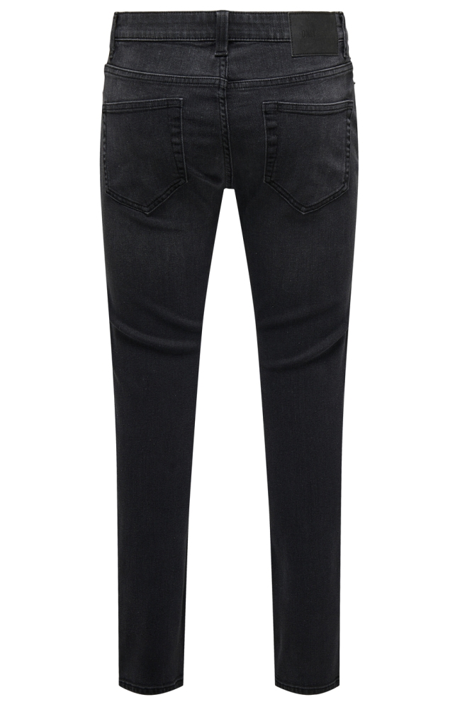 Only & Sons zwarte heren jeans | Achteraanzicht