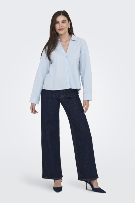 Jacqueline de Yong blauwe dames jeans | Model