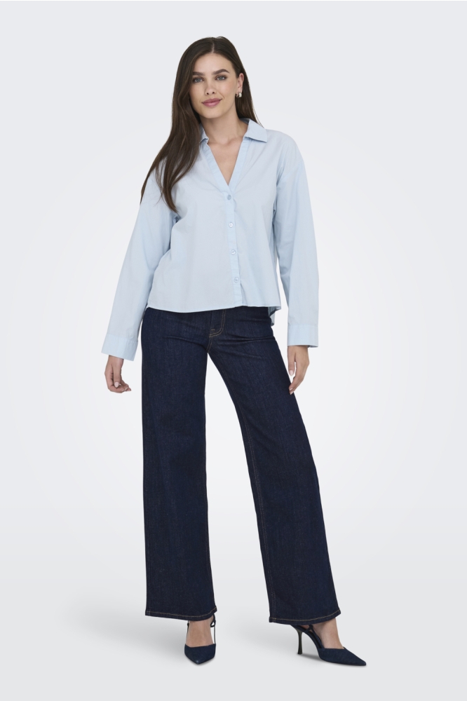 Jacqueline de Yong blauwe dames jeans | Model