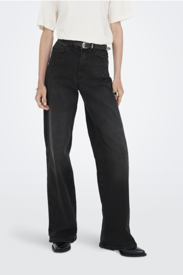 Jacqueline de Yong Jeans JDYFELINA-FINA HW WIDE BLK JEANSDNM 15350535 BLACK DENIM