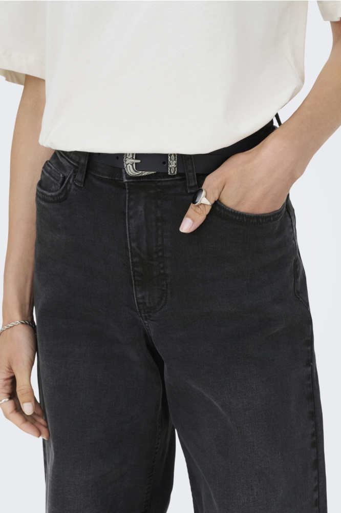 Jacqueline de Yong zwarte dames jeans | Close up