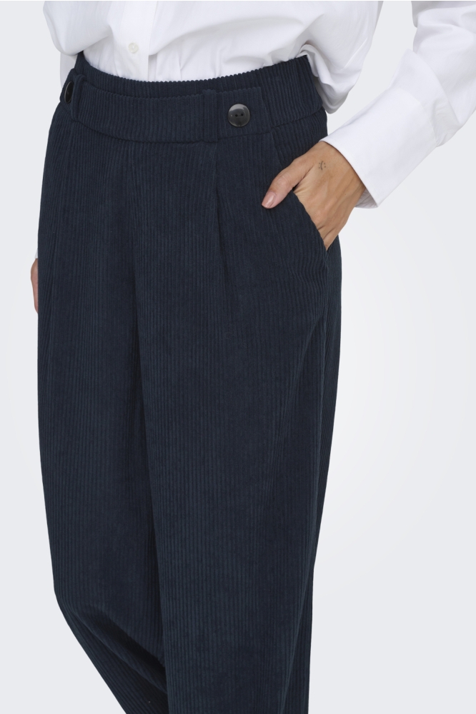 Jacqueline de Yong blauwe dames broek | Close up