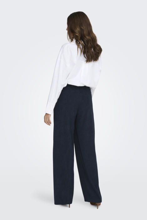 Jacqueline de Yong blauwe dames broek | Model achteraanzicht