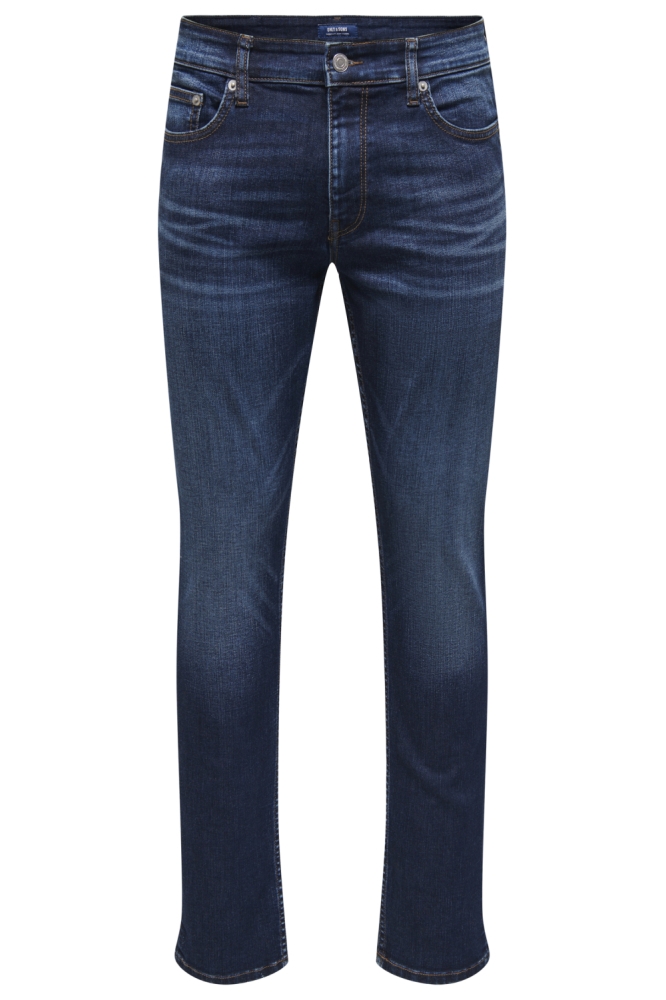 Only & Sons blauwe heren jeans | Vooraanzicht