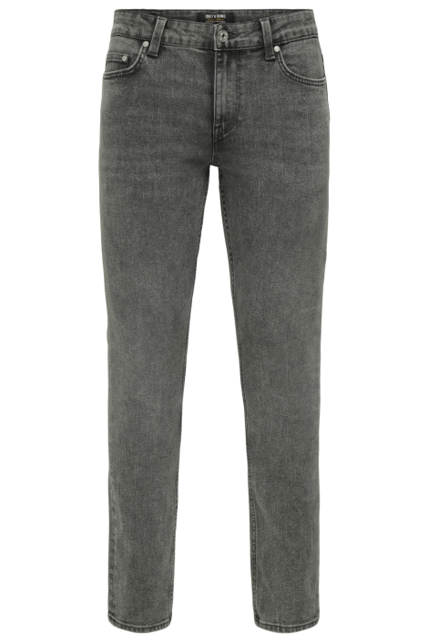 Only & Sons grijze heren jeans | Vooraanzicht