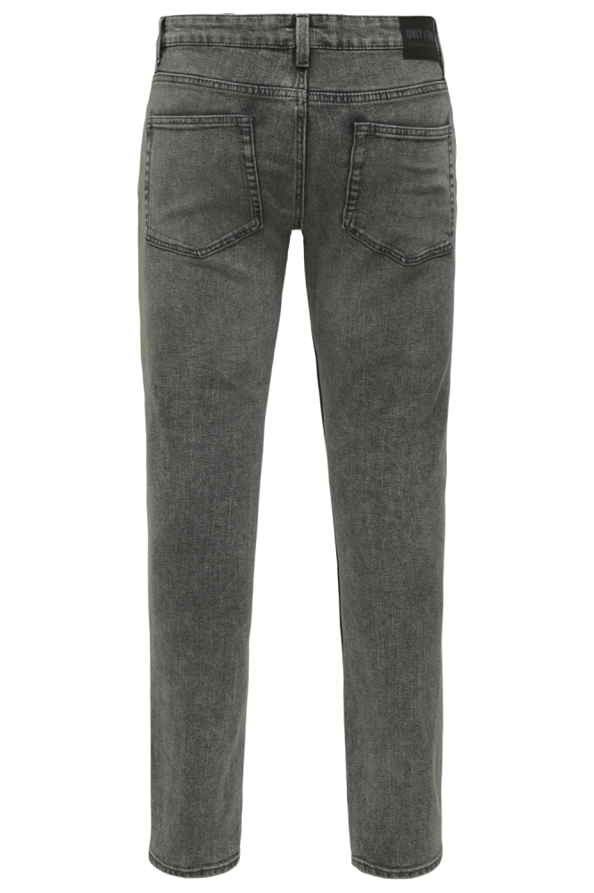 Only & Sons grijze heren jeans | Achteraanzicht