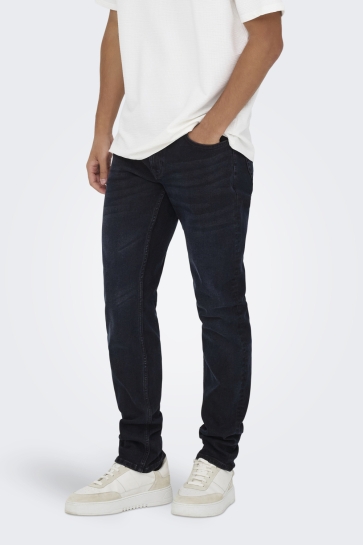 Only & Sons ONSLOOM SLIM 4377 EY BOX JEANS 22034377 BLUE BLACK DENIM