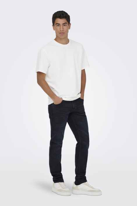 Only & Sons blauwe heren jeans | Model vooraanzicht