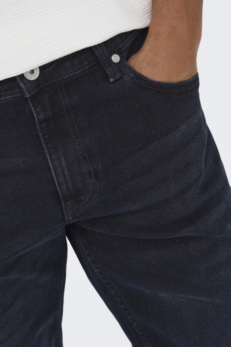 Only & Sons blauwe heren jeans | Close up