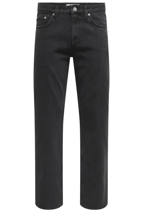 Only & Sons zwarte heren jeans | Vooraanzicht