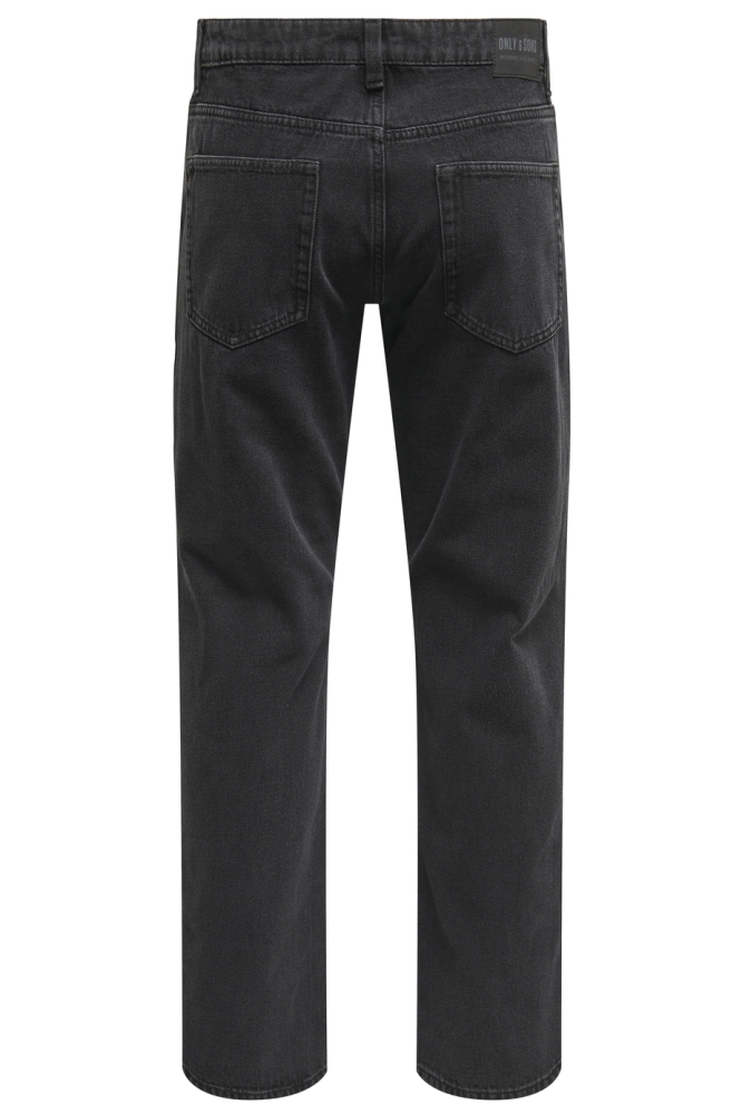 Only & Sons zwarte heren jeans | Achteraanzicht