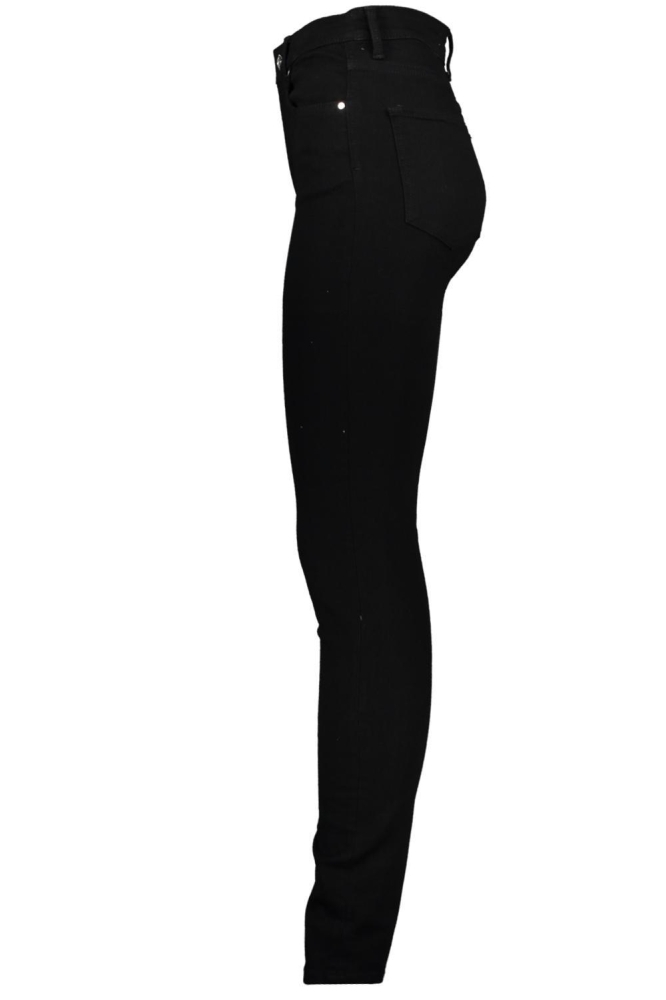 Raizzed zwarte dames jeans | Zijaanzicht