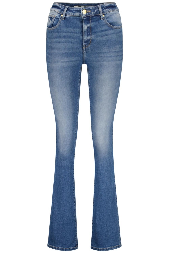 Raizzed blauwe dames jeans | Vooraanzicht