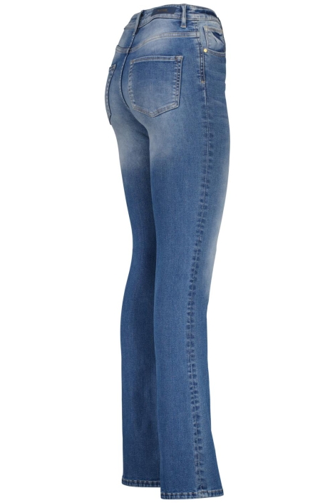 Raizzed blauwe dames jeans | Zijaanzicht