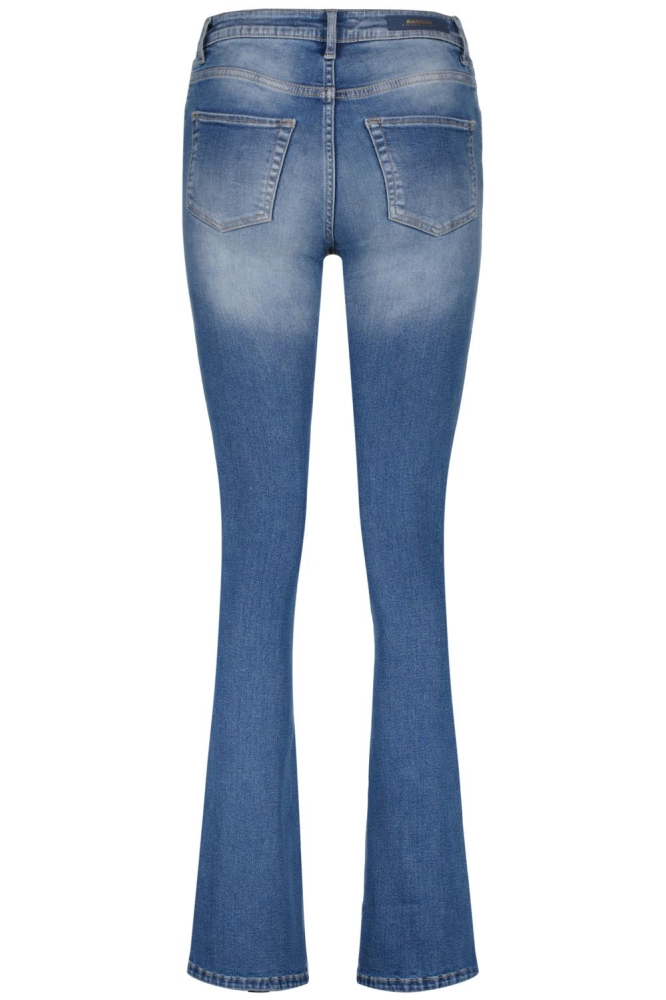 Raizzed blauwe dames jeans | Achteraanzicht
