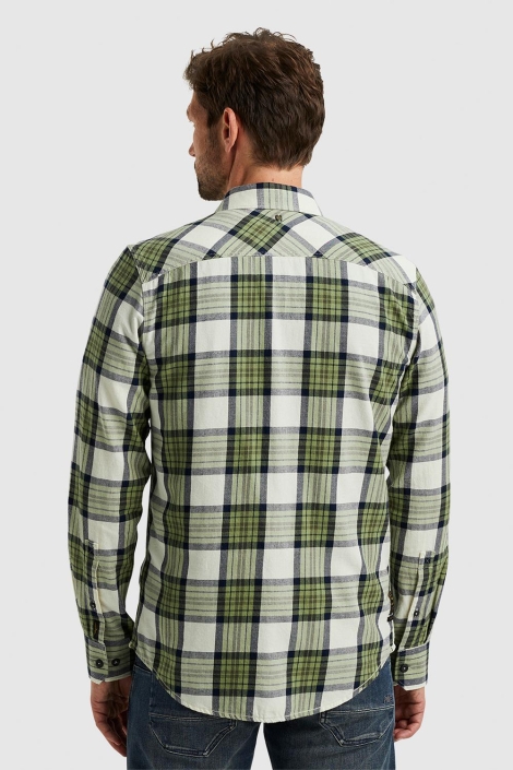 PME legend groene heren overhemd | Model achteraanzicht