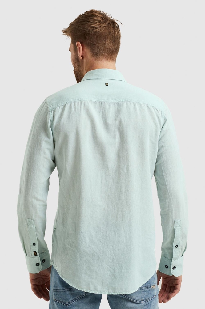 PME legend groene heren overhemd | Model achteraanzicht