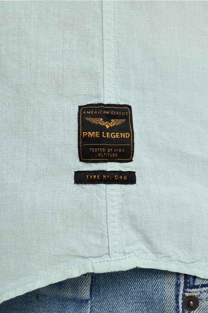 PME legend groene heren overhemd | Close up