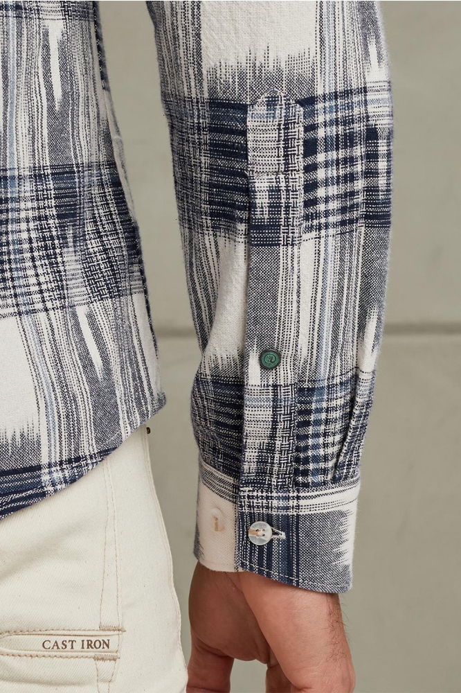 Cast Iron blauwe heren overhemd | Unique Selling Point