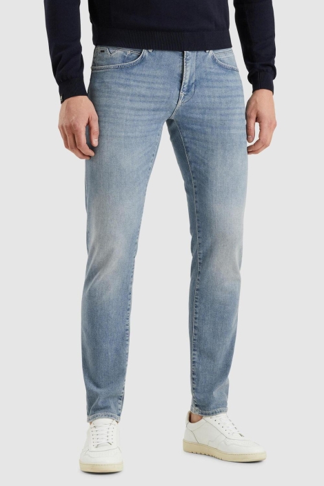 Vanguard blauwe heren jeans | Model vooraanzicht