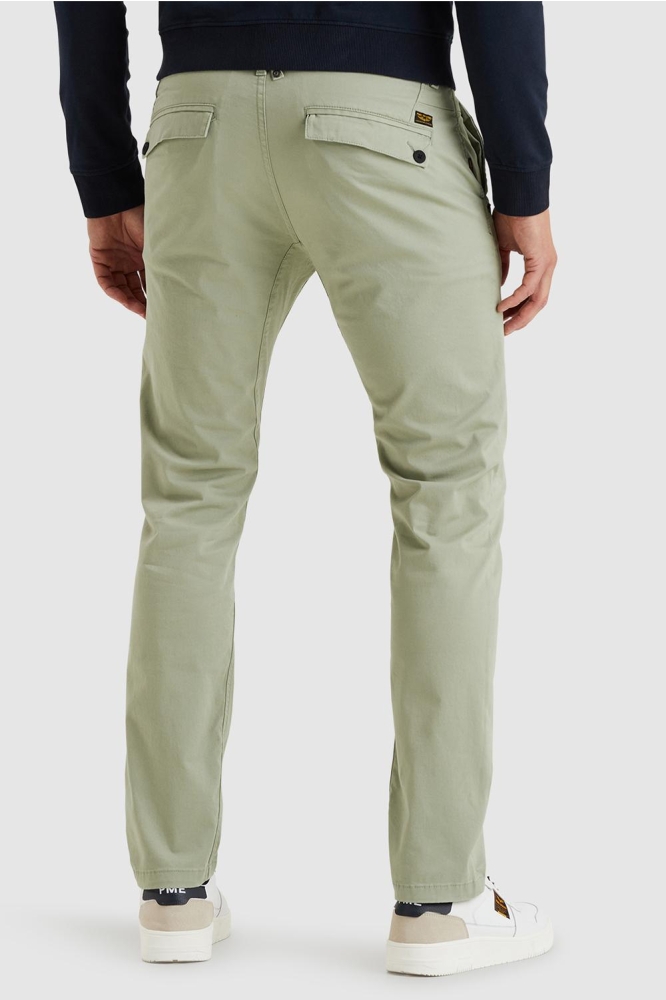 PME legend groene heren broek | Model achteraanzicht
