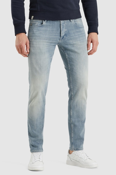Cast Iron blauwe heren jeans | Model vooraanzicht