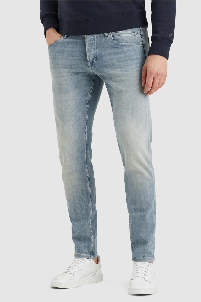 Cast Iron blauwe heren jeans | Model zijaanzicht
