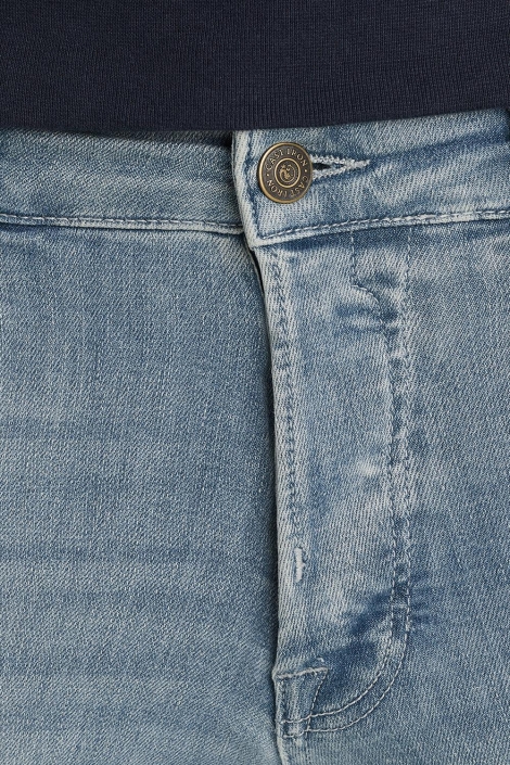 Cast Iron blauwe heren jeans | Close up