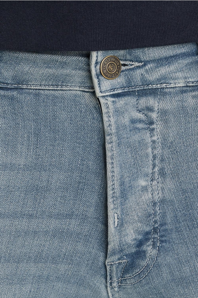 Cast Iron blauwe heren jeans | Close up
