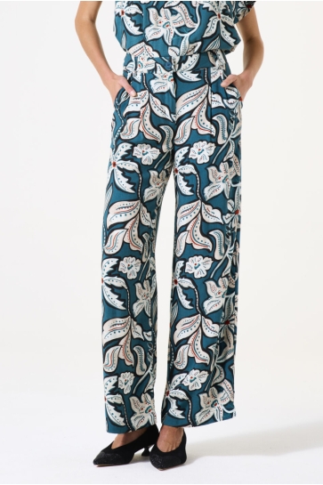 Garcia BROEK MET PRINT G50310 5079 Blue Lagoon