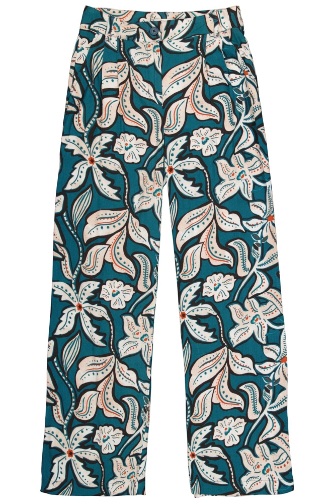 Garcia blauwe dames broek | Vooraanzicht