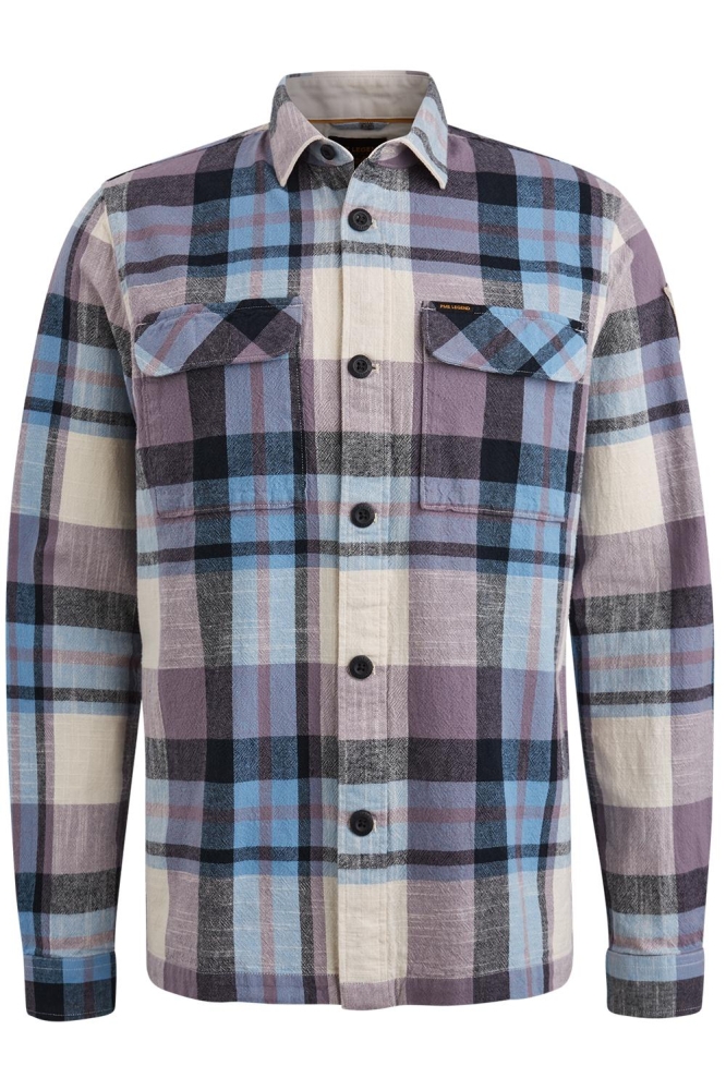 PME legend paarse heren overhemd | Vooraanzicht