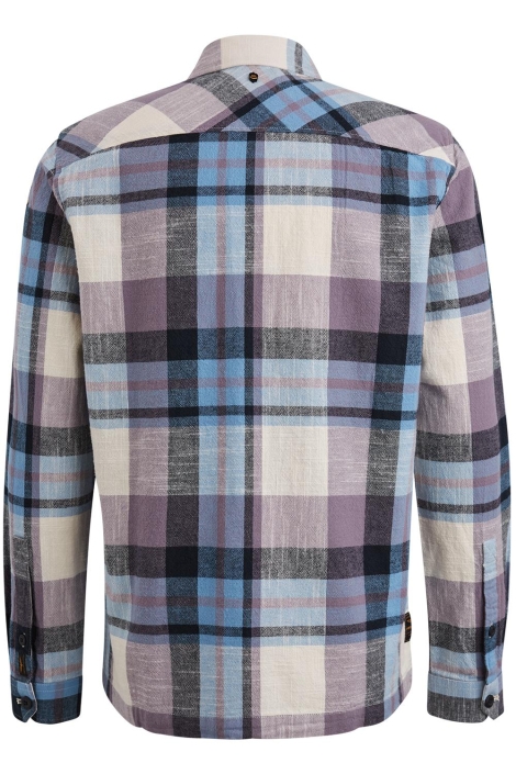 PME legend paarse heren overhemd | Achteraanzicht