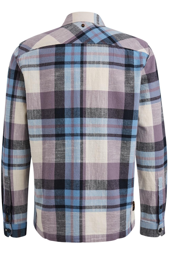 PME legend paarse heren overhemd | Achteraanzicht