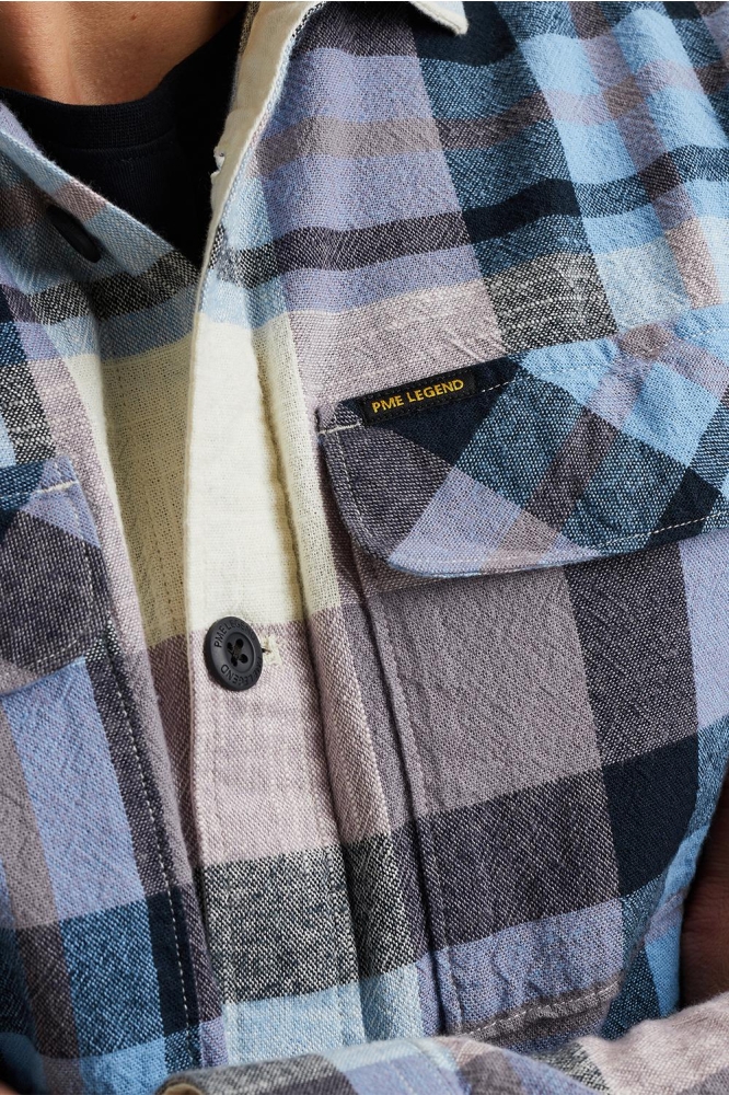 PME legend paarse heren overhemd | Close up