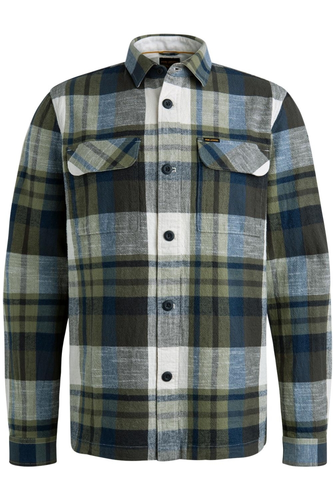 PME legend groene heren overhemd | Vooraanzicht