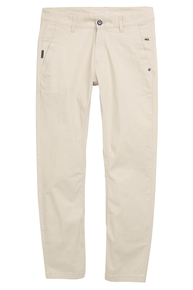 Tom Tailor beige heren broek | Vooraanzicht