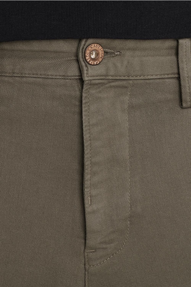Cast Iron groene heren broek | Close up