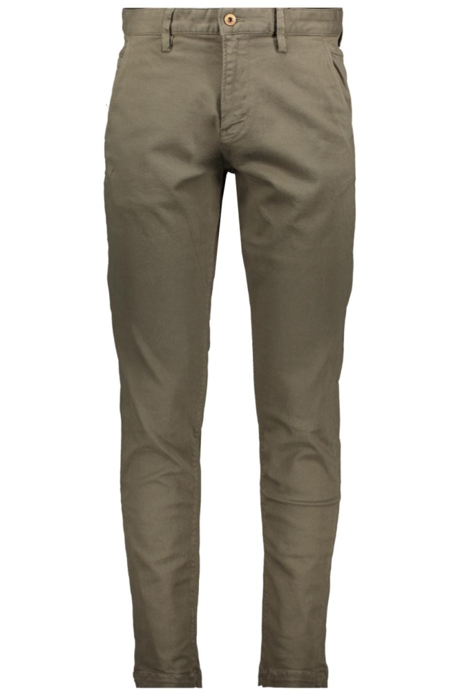 Cast Iron groene heren broek | Vooraanzicht