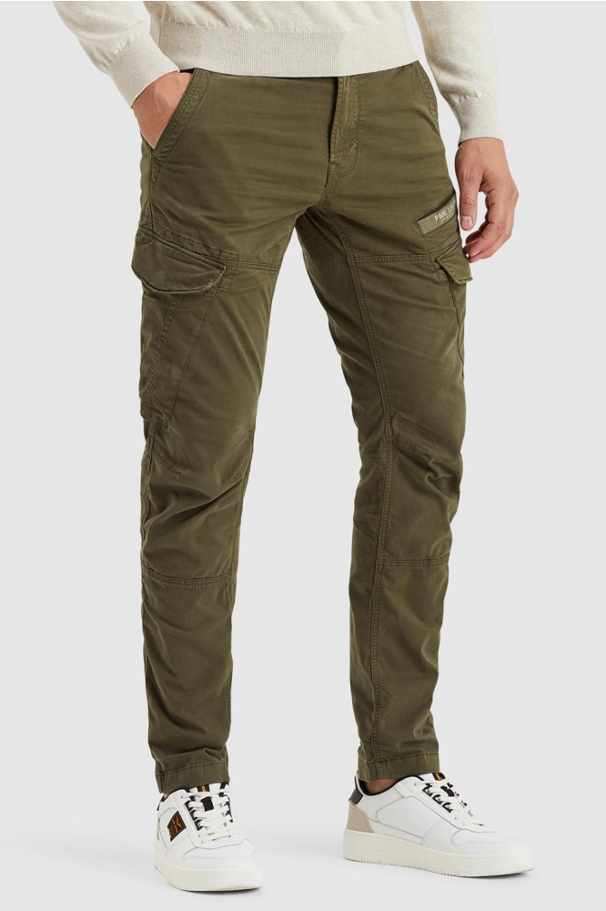 PME legend groene heren broek | Model zijaanzicht